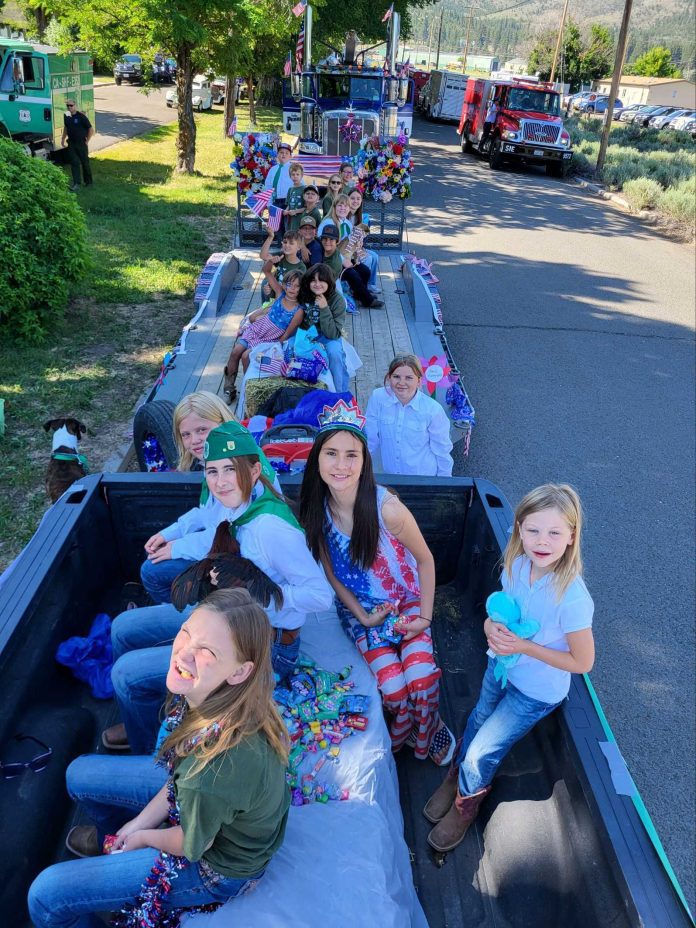 4-H members participate in this year's Fourth of July parade in Loyalton. Club registration for the 2023-2024 year opens soon. Photo by Melony McGarr