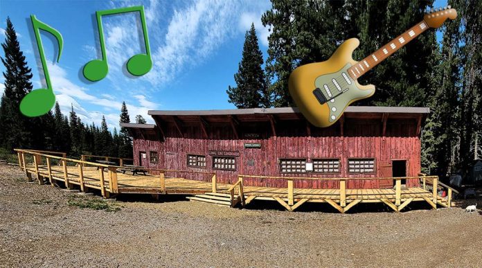 The new Plumas Ski Club deck provides the venue for the upcoming Music on the Deck benefit concert. Image courtesy Plumas Ski Club