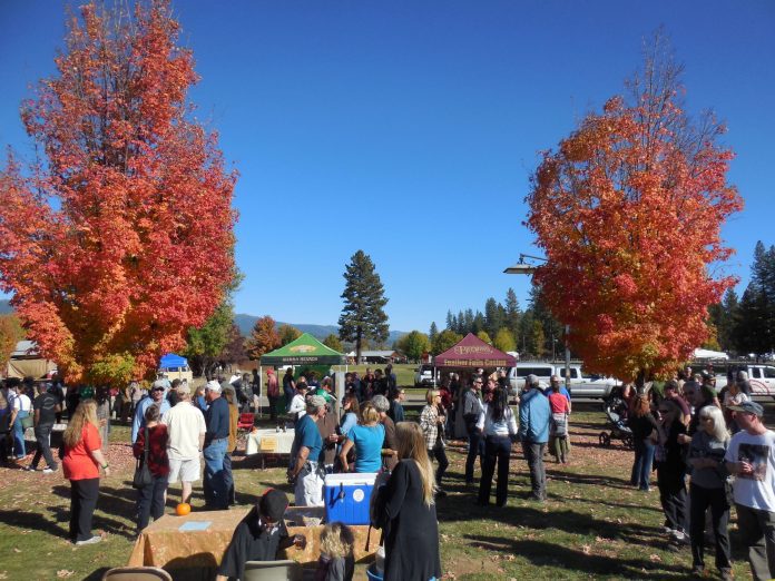 Attendees and brewers enjoy a beautiful fall day at a past Mountain Harvest Beer Festival. This year's event is set for Oct. 14. Photo courtesy Plumas Arts
