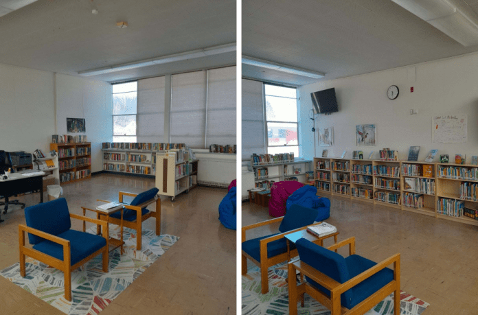 Greenville's pop-up branch library is located in a classroom at the high school. The new bookmobile aims to provide more flexible service with fewer limitations. Photos courtesy Plumas County Library