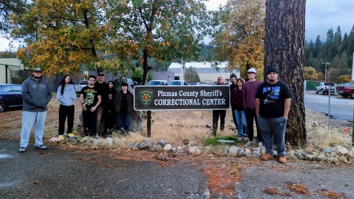 Feather River College students studying administration of justice tour the Plumas County Jail. Photo courtesy Phil Rader