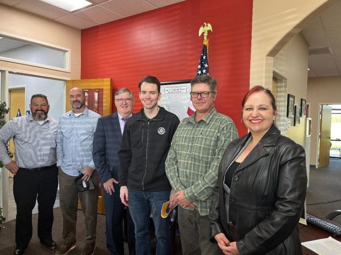 Local representatives meet with Congressman Kevin Kiley to discuss fire insurance issues facing Plumas and Sierra counties. Photo courtesy Lost Sierra Chamber of Commerce